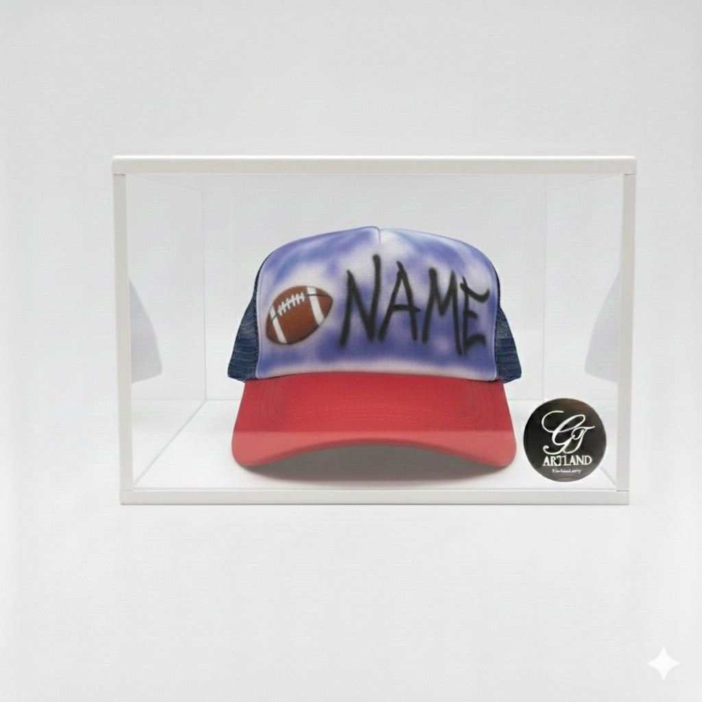 Custom Hat Sports Airbrush Balls With ANY NAME ANY COLORS Ball Random Hat Color 