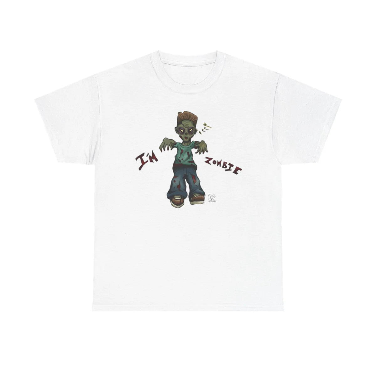 Im a Zombie Urban Toon Unisex style Heavy Cotton Tee BY GT ARTLAND