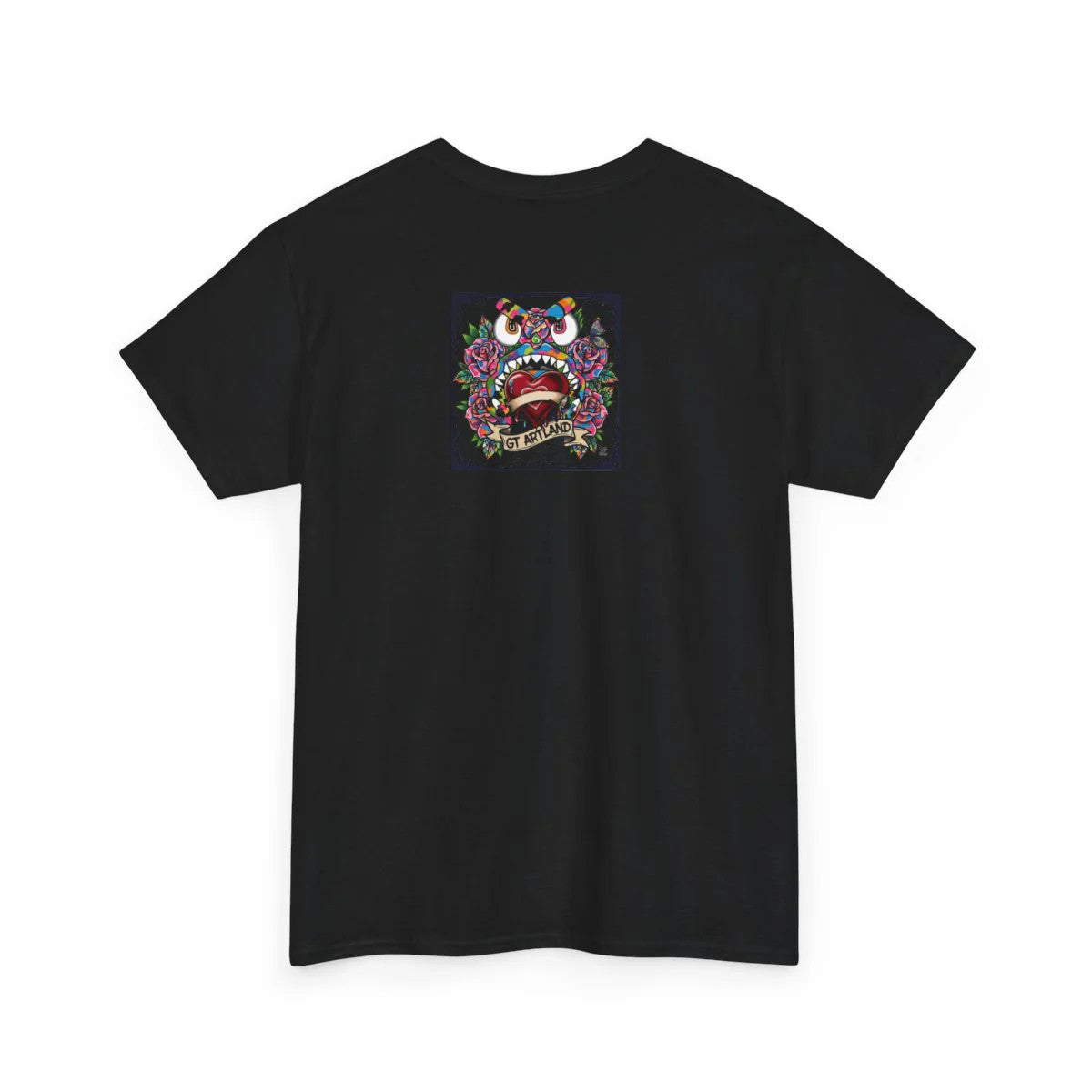 Gape Hearts and Roses Camo High Fashion Designer Unisex Heavy Cotton Tee BY GT