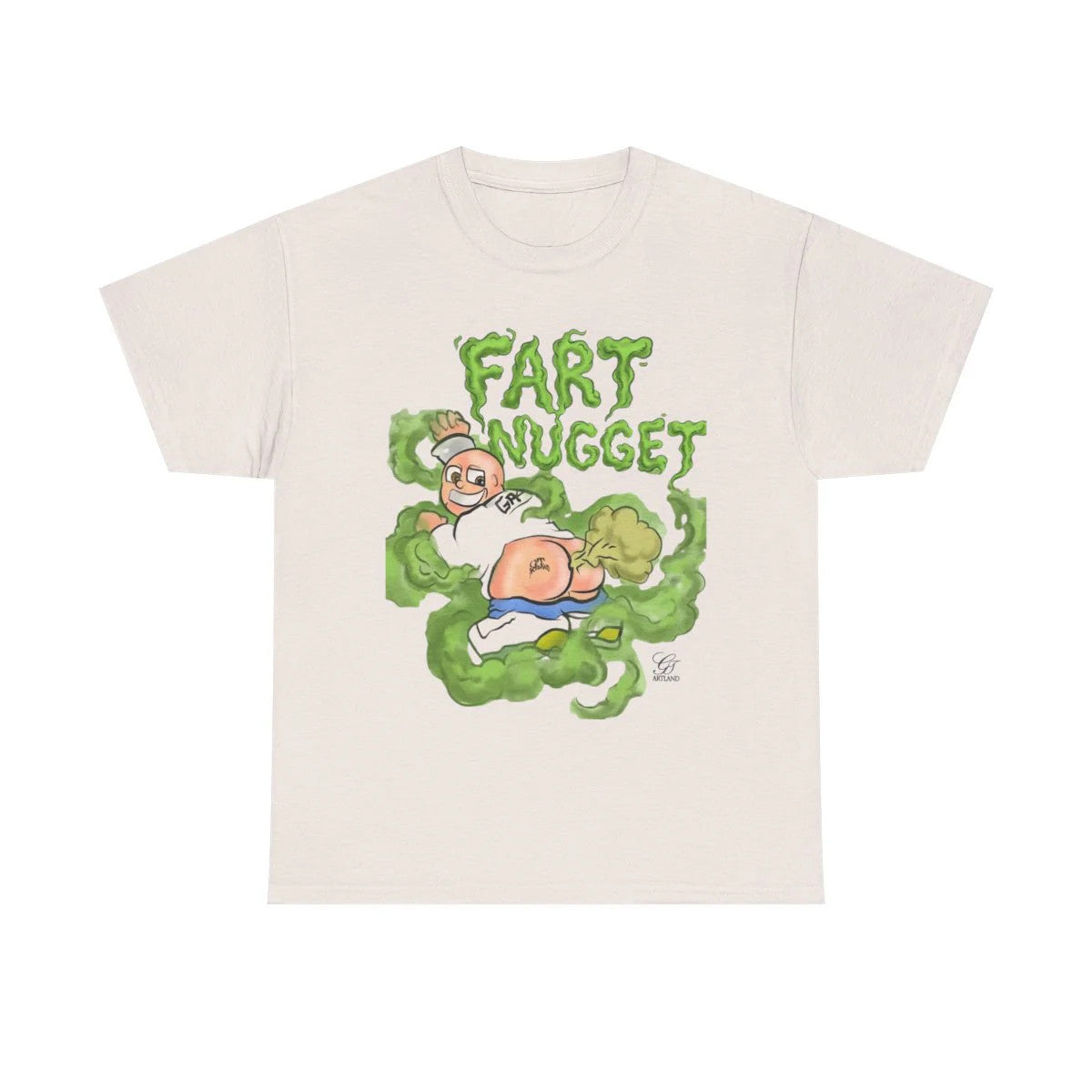 Fart Nugget Unisex Heavy Cotton Tee by GT Artland