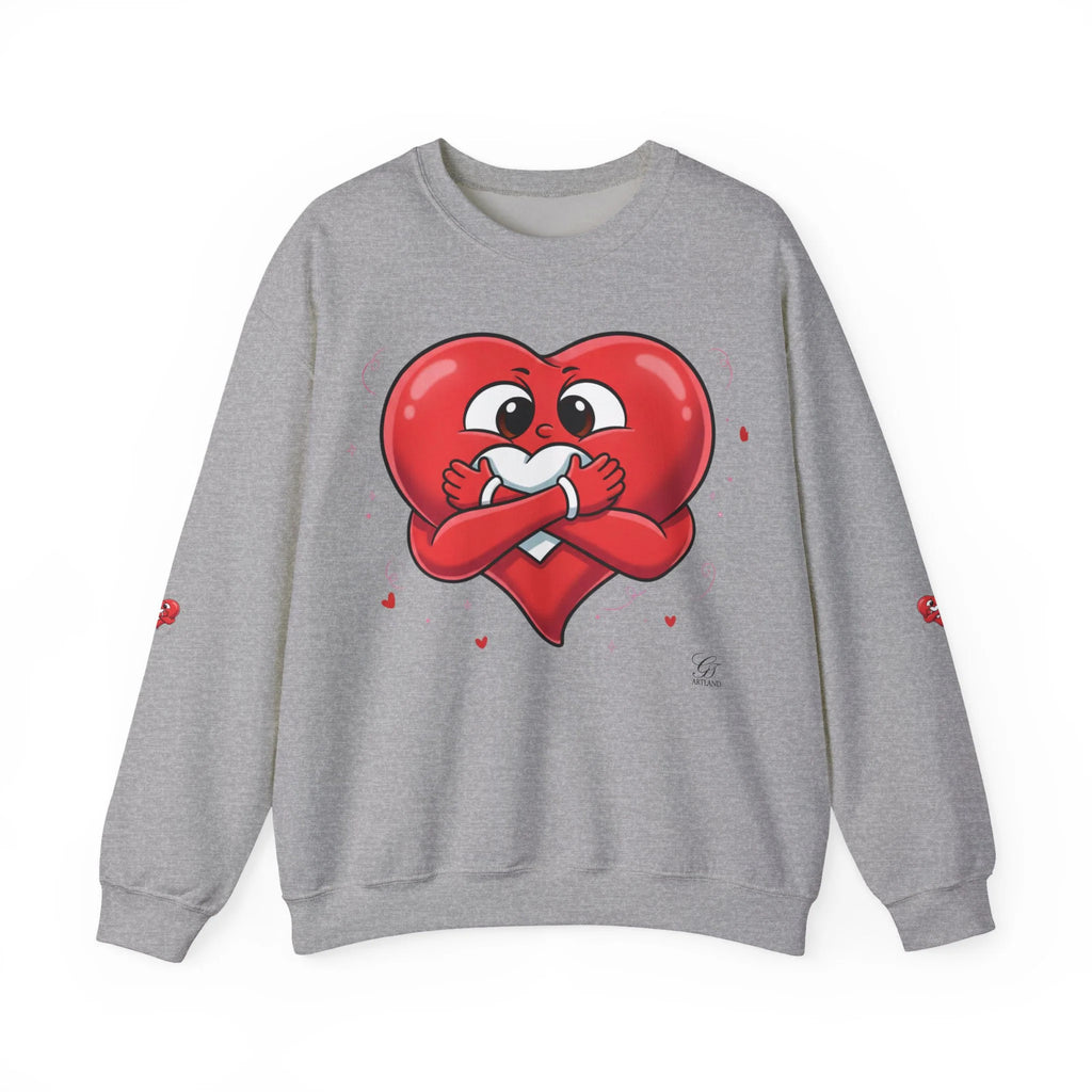 Cute Heart Holding Heart Unisex Heavy Blend™ Crewneck Sweatshirt by GT Artland