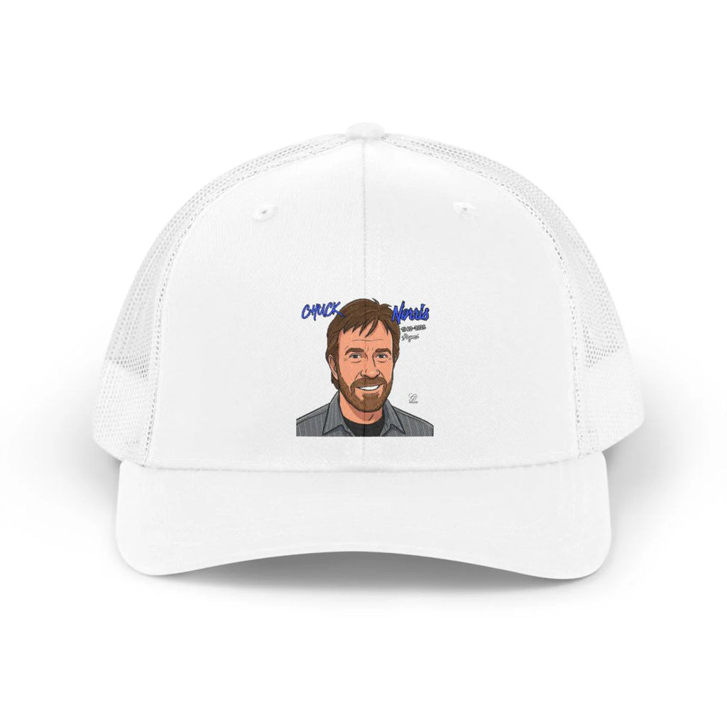 Chuck Norris Toon Designer Trucker Retro Hat by GT Artland