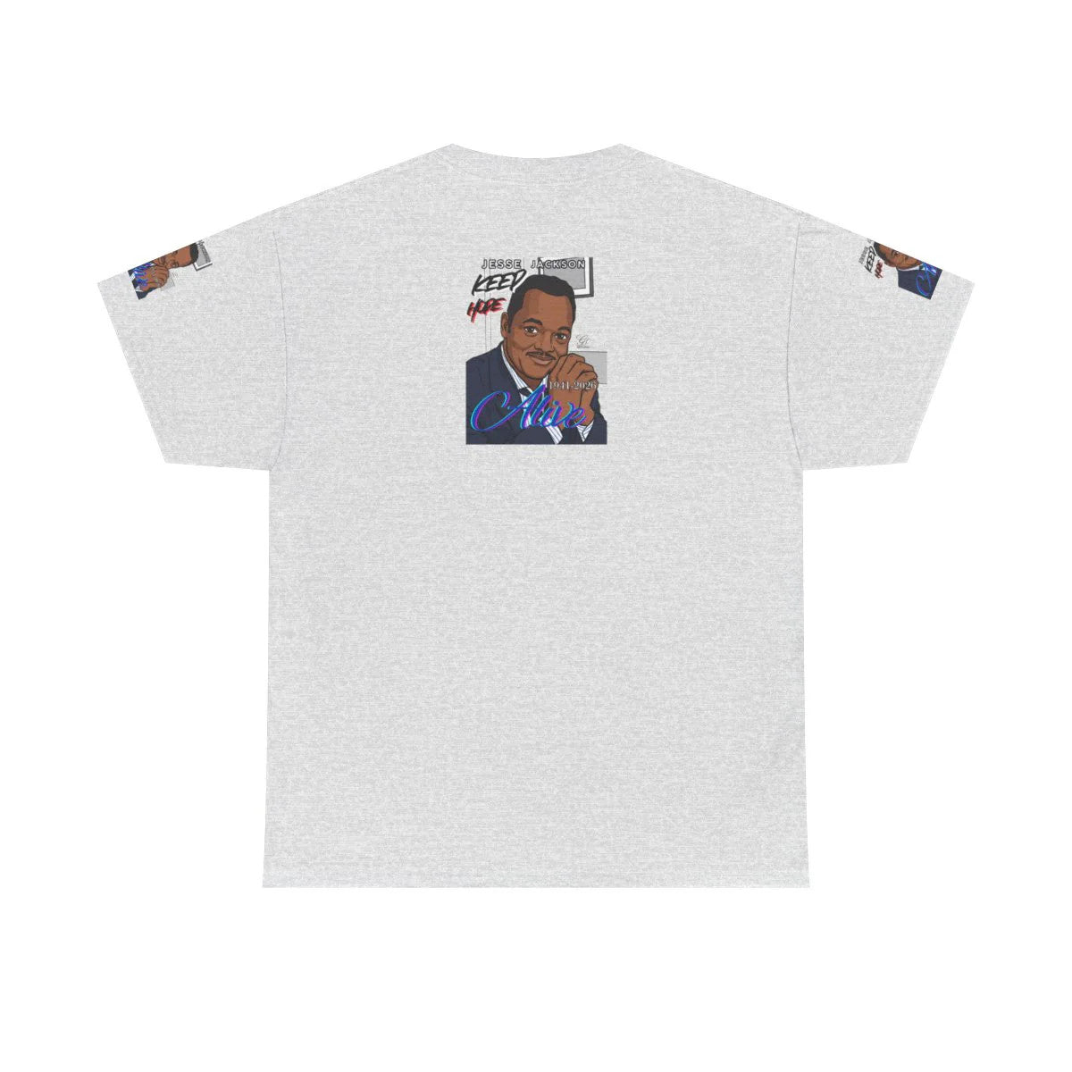 "KEEP HOPE ALIVE" Jesse Jackson Toon Designer Deluxe Unisex Heavy Cotton Tee by