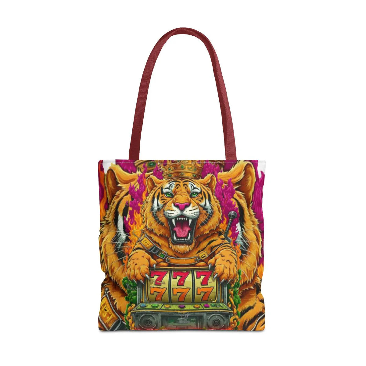 Tiger Spirit "Jackpot" Lucky Edition Casino Style HD Tote Bag Designer |