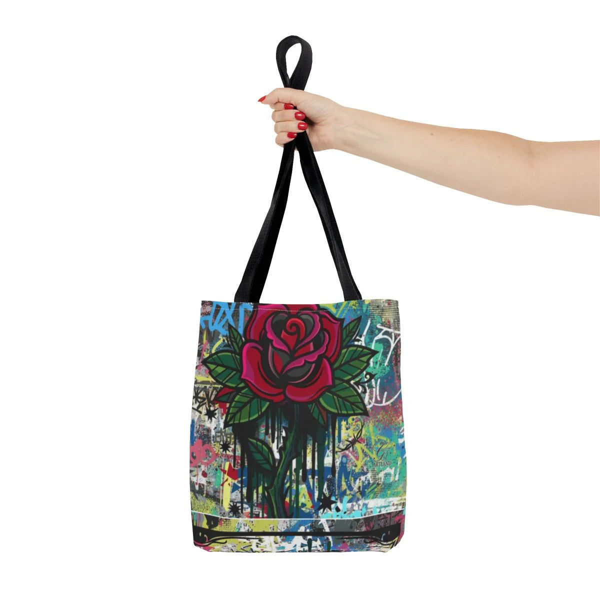 Dripping Heart Graffiti Swag Love Drip Designer Tattoo Rose Splash Tote Bag