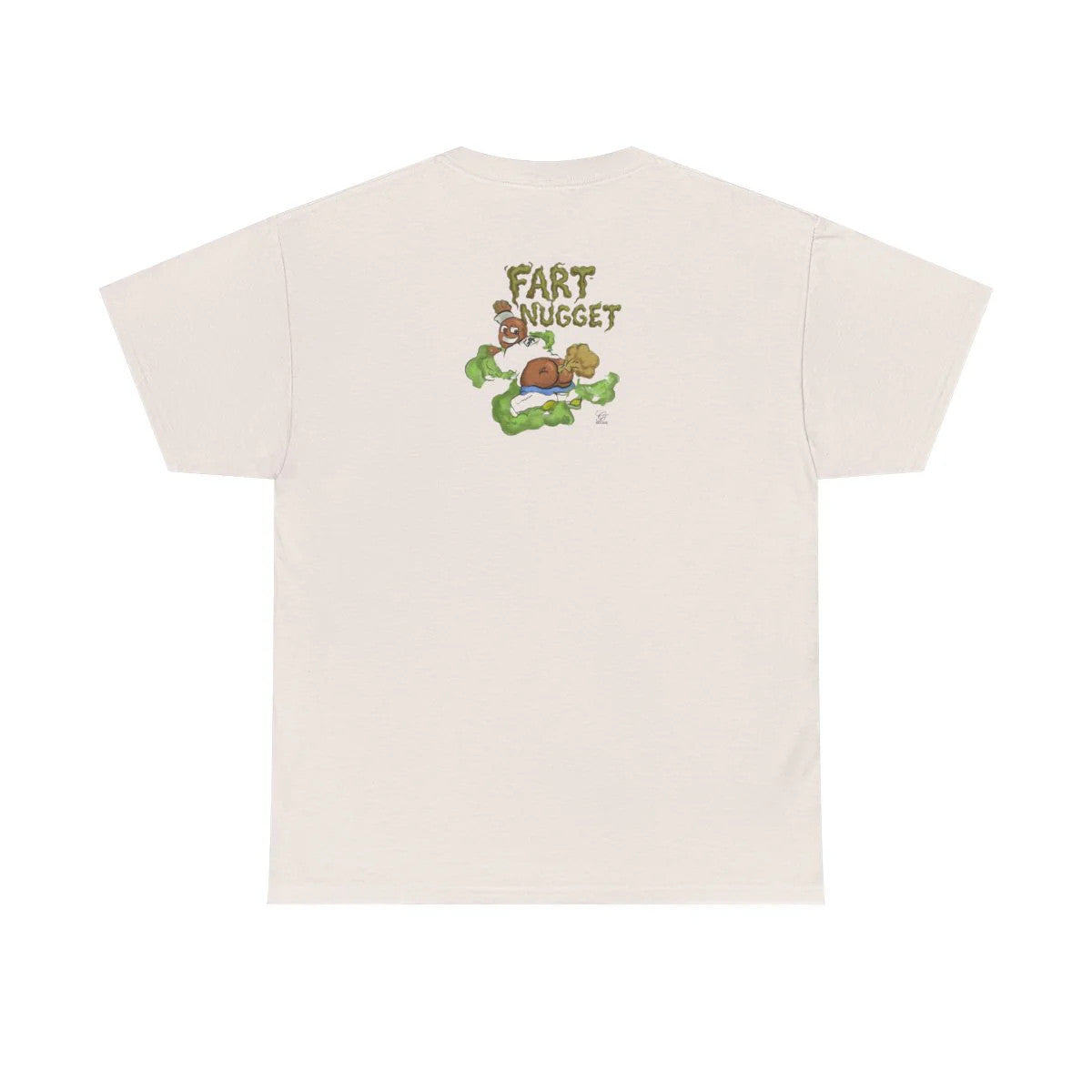 Fart Nugget Ebony Edition Unisex Heavy Cotton Tee by GT Artland
