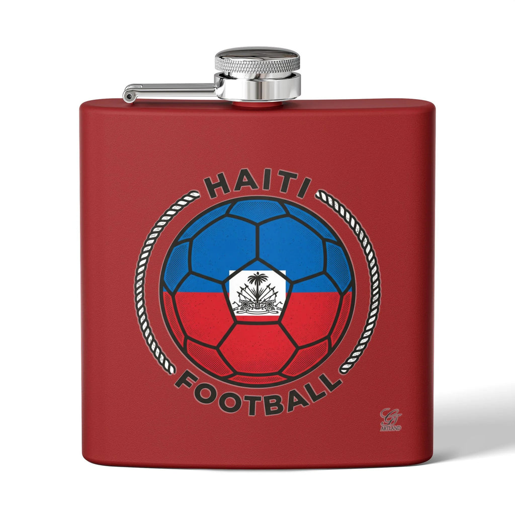 Haitian Football 6oz Stainless Steel Soccer Ball Flask
