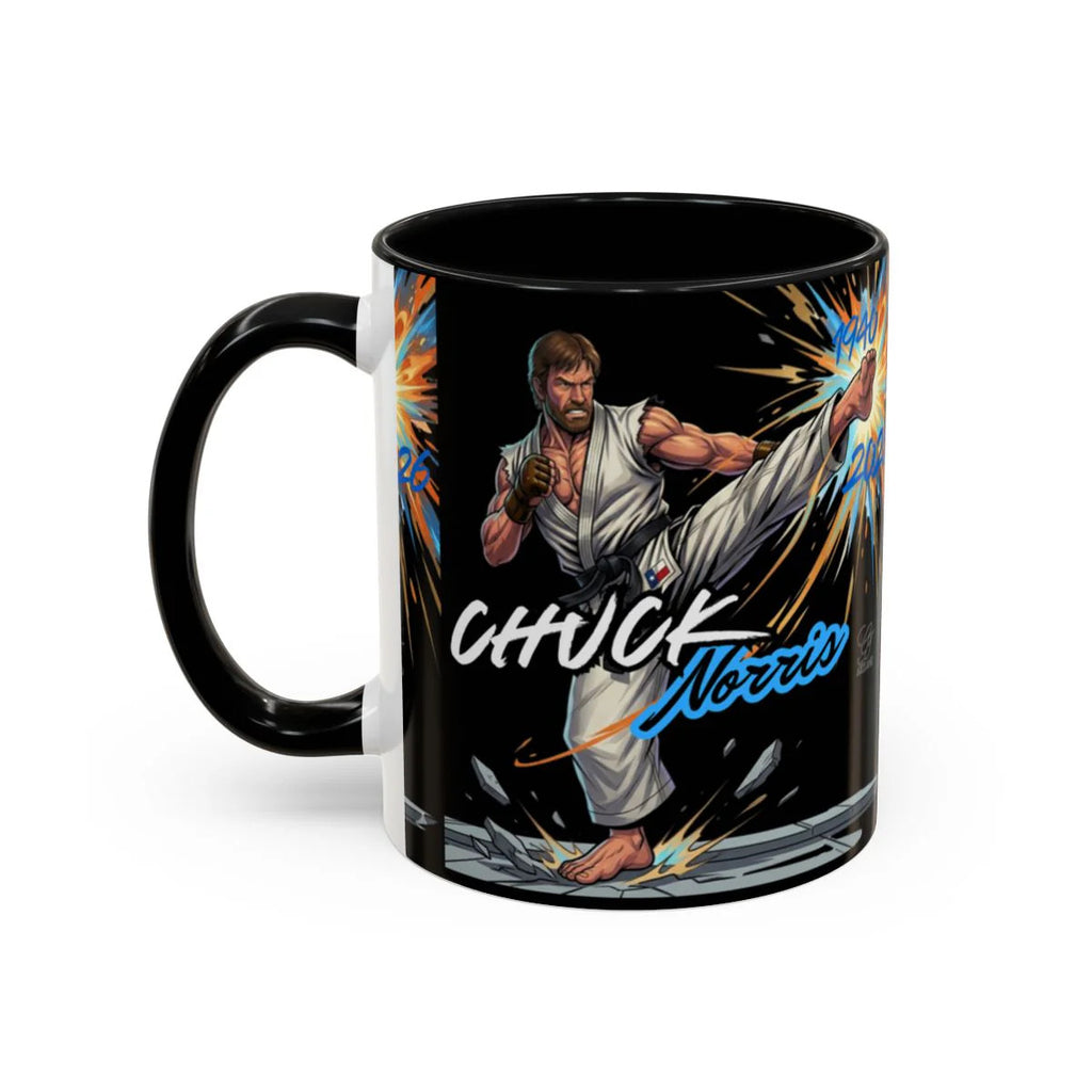 Chuck Norris Kick Poster Accent Coffee Mug (11, 15oz) by GT artland