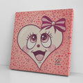 Cute Lolli Pop Art Love Edition Square Canvas Wrap by GT Artland