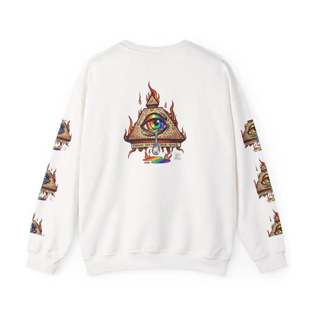 Elite "Forgive Them For They Sins" Illuminati Unisex Heavy Blend™ Crewneck