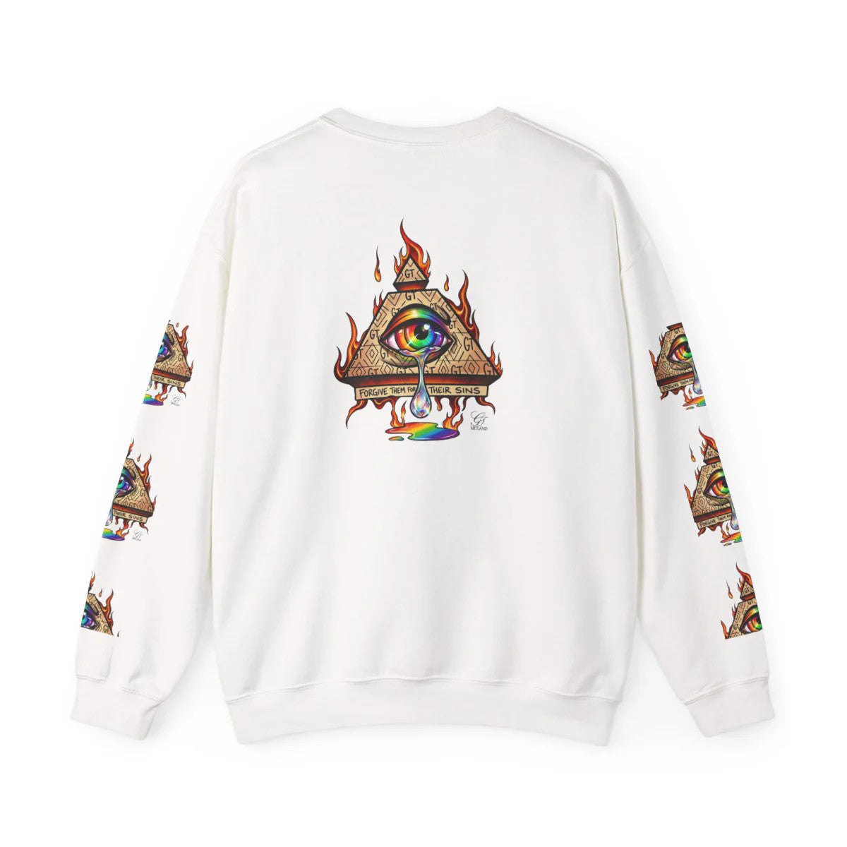Elite "Forgive Them For They Sins" Illuminati Unisex Heavy Blend™ Crewneck