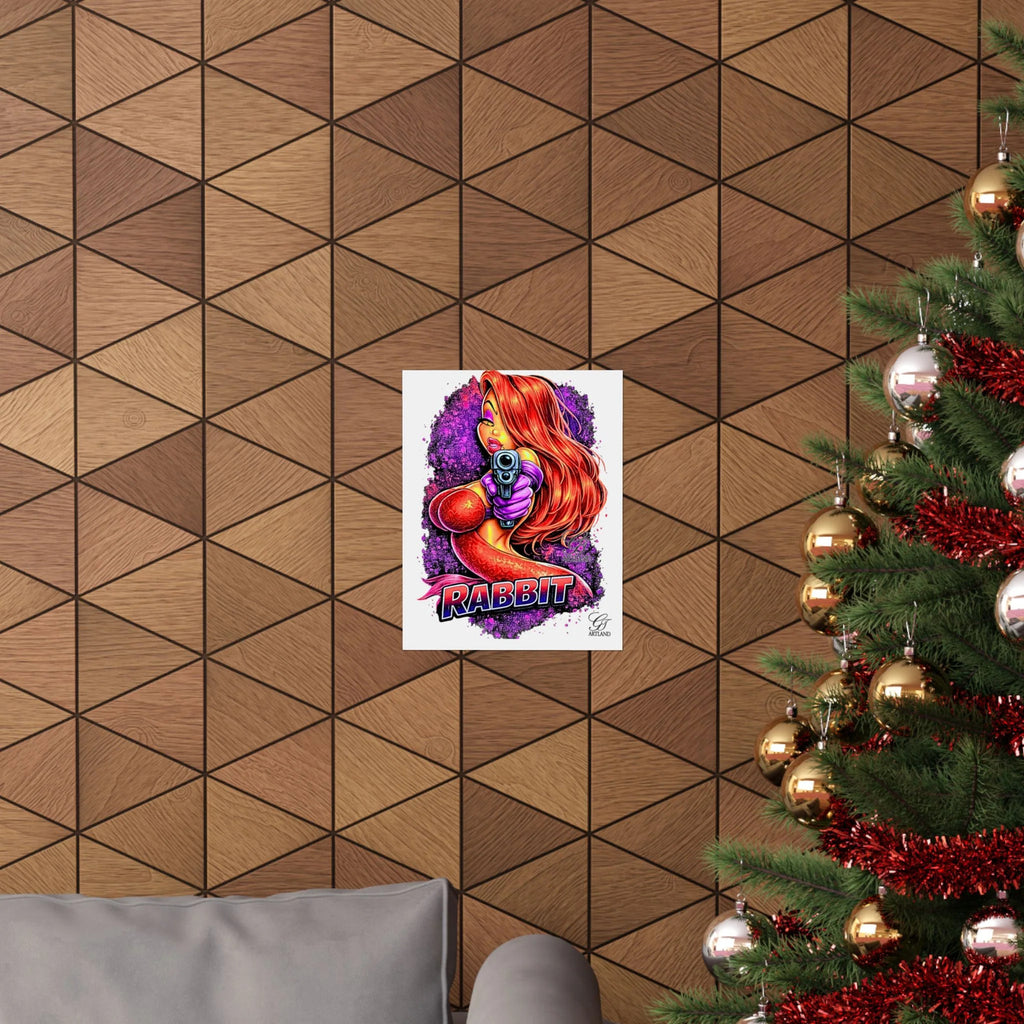 Red-Haired Vixen Rabbit Poster | Matte Vertical Posters by GT Artland