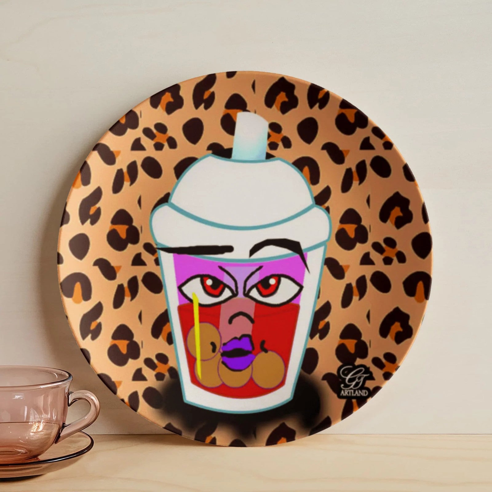 Bubble Tea GT #10 10” Plate by GT Artland