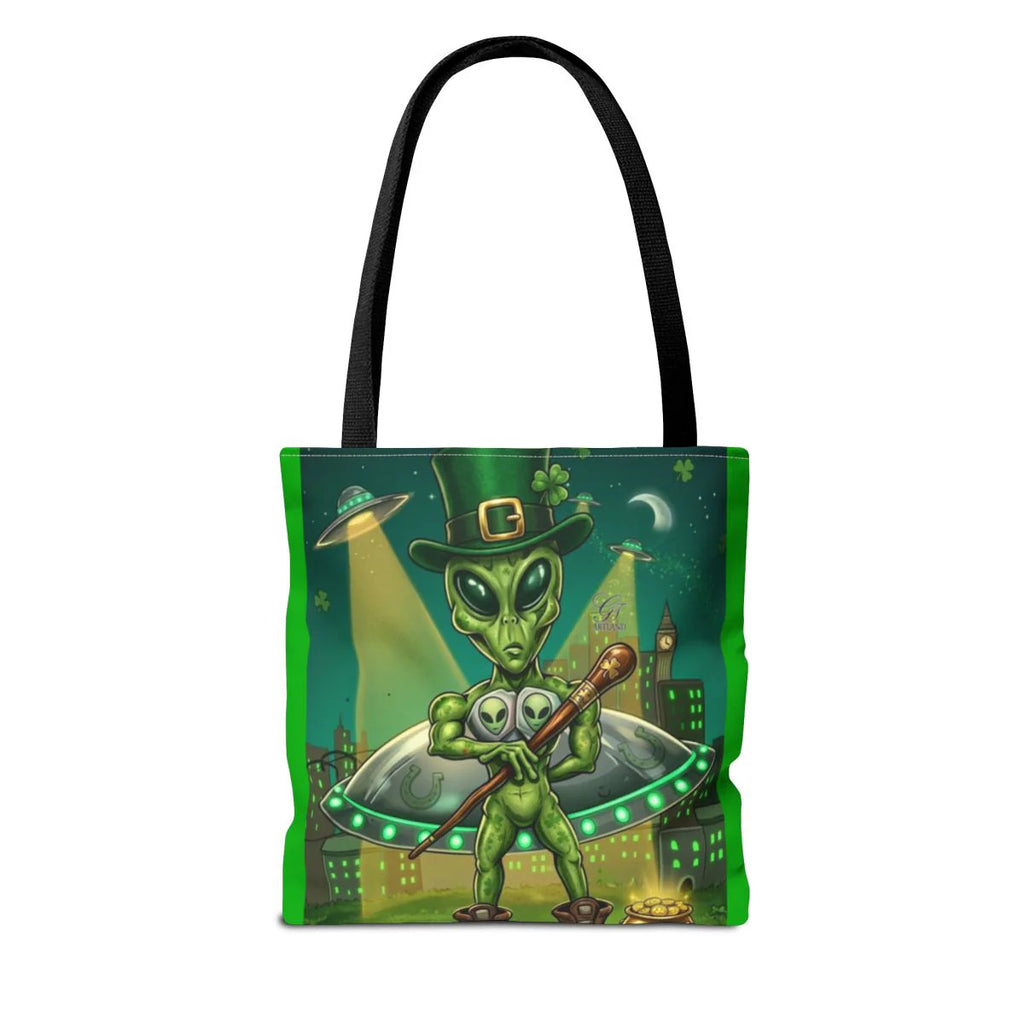 "Lucky Art" Urban Shamrock Designer Alien UFO Graffiti St. Patrick Theme