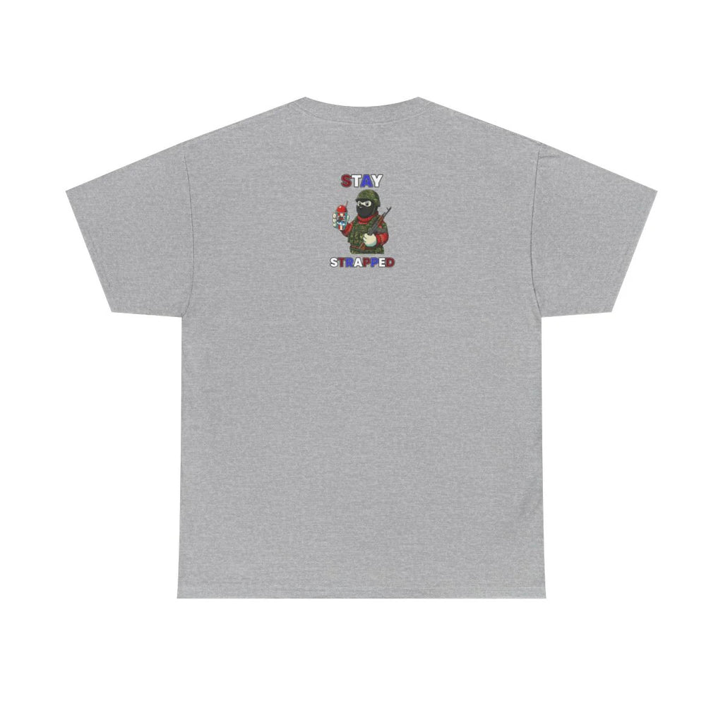 STAY STRAPPED USA ICE Military Bear Unisex Heavy Cotton Tee BY GT ARTLAND