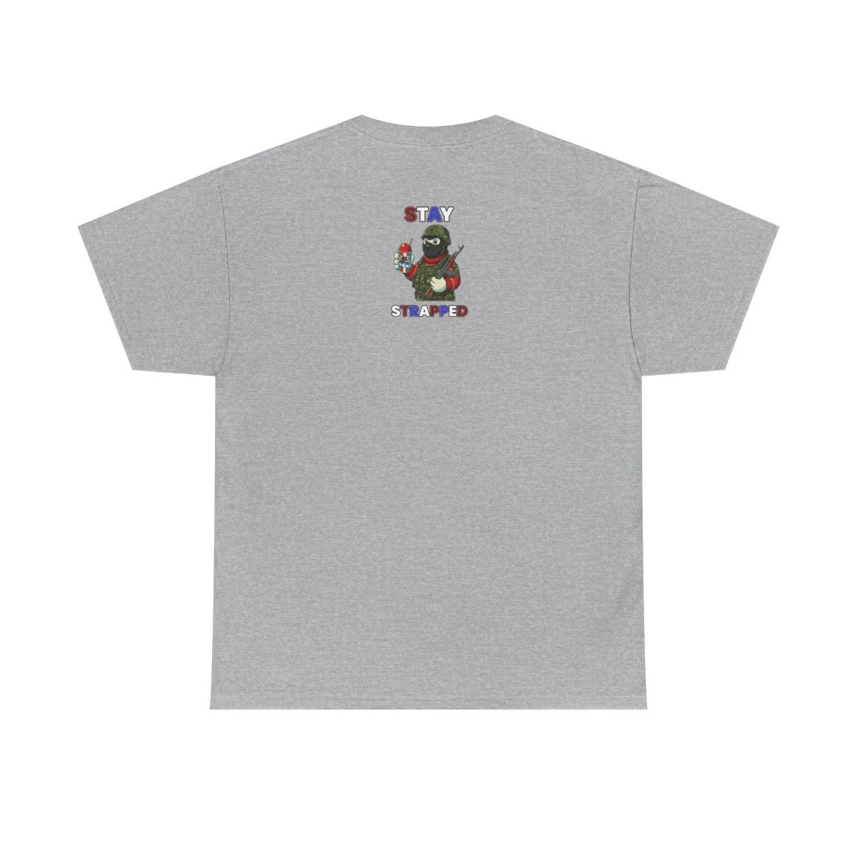 STAY STRAPPED USA ICE Military Bear Unisex Heavy Cotton Tee BY GT ARTLAND