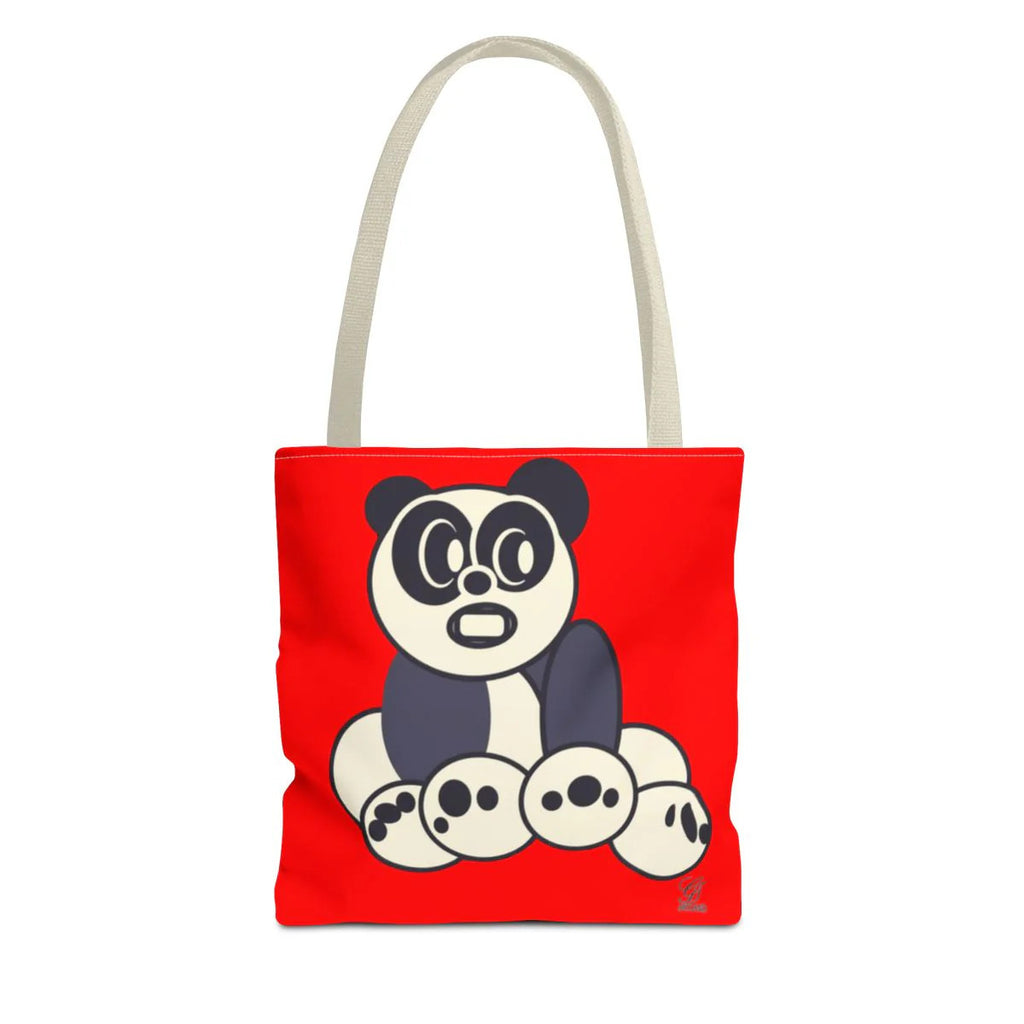 Urban Panda GT Red dye Designer Tote Bag Designer | All-Over Print by GT Artland