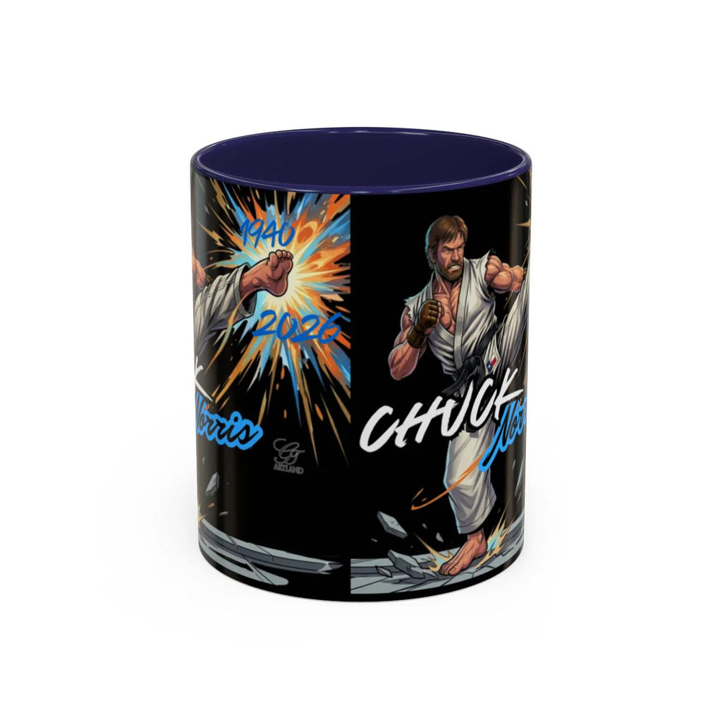 Chuck Norris Kick Poster Accent Coffee Mug (11, 15oz) by GT artland
