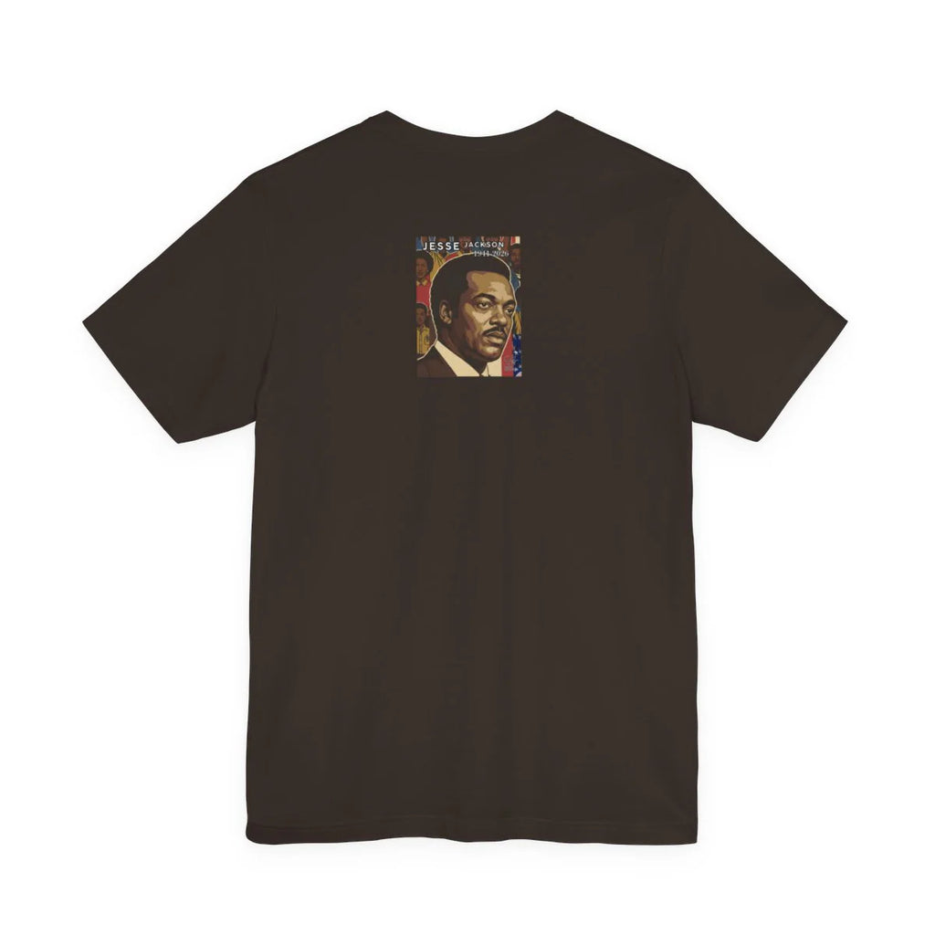 Historical Jesse Jackson Legacy Tribute with Top Title 1941-2026 Afro Style