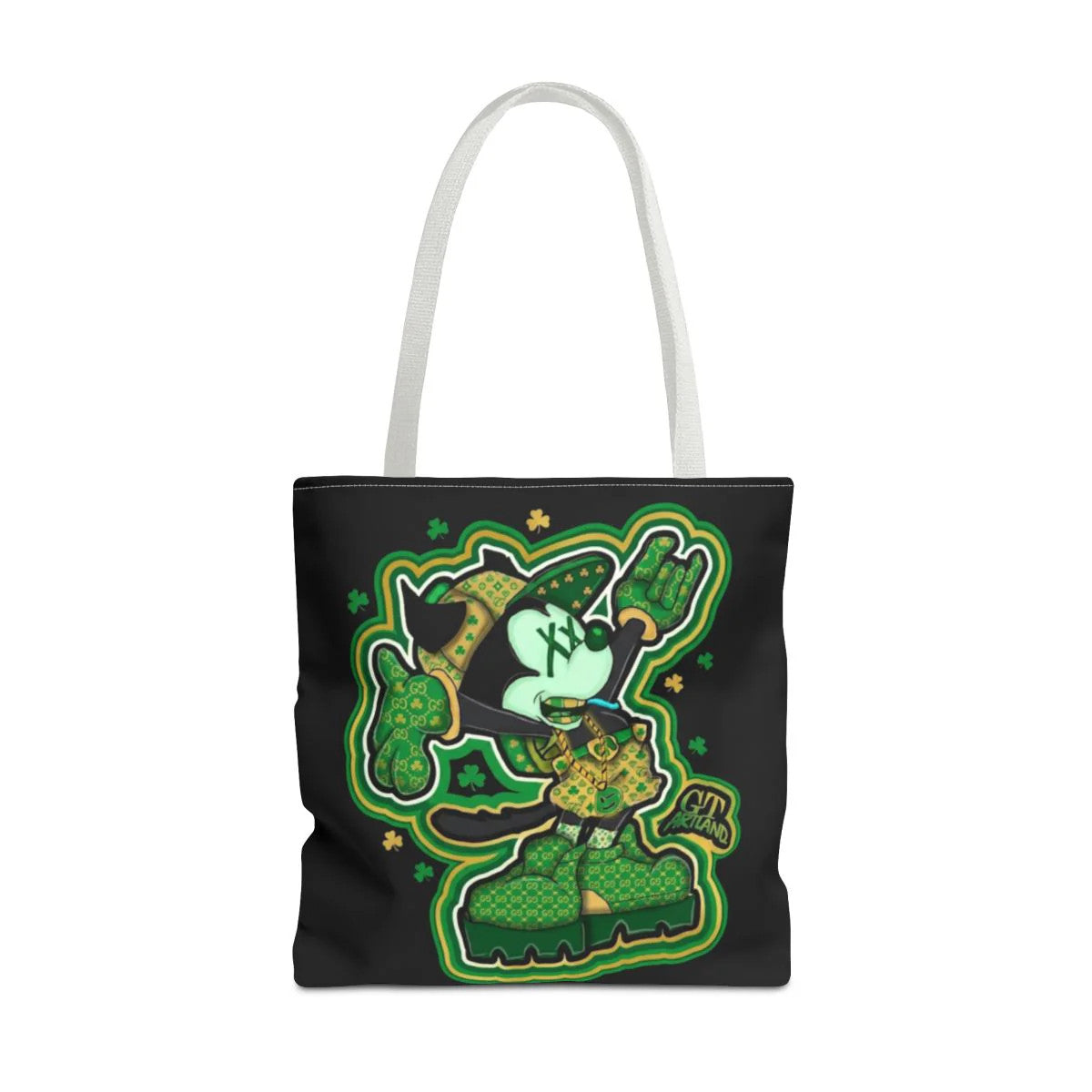 "Lucky Art" Urban Shamrock Designer Mickey Graffiti Splash St. Patrick Theme