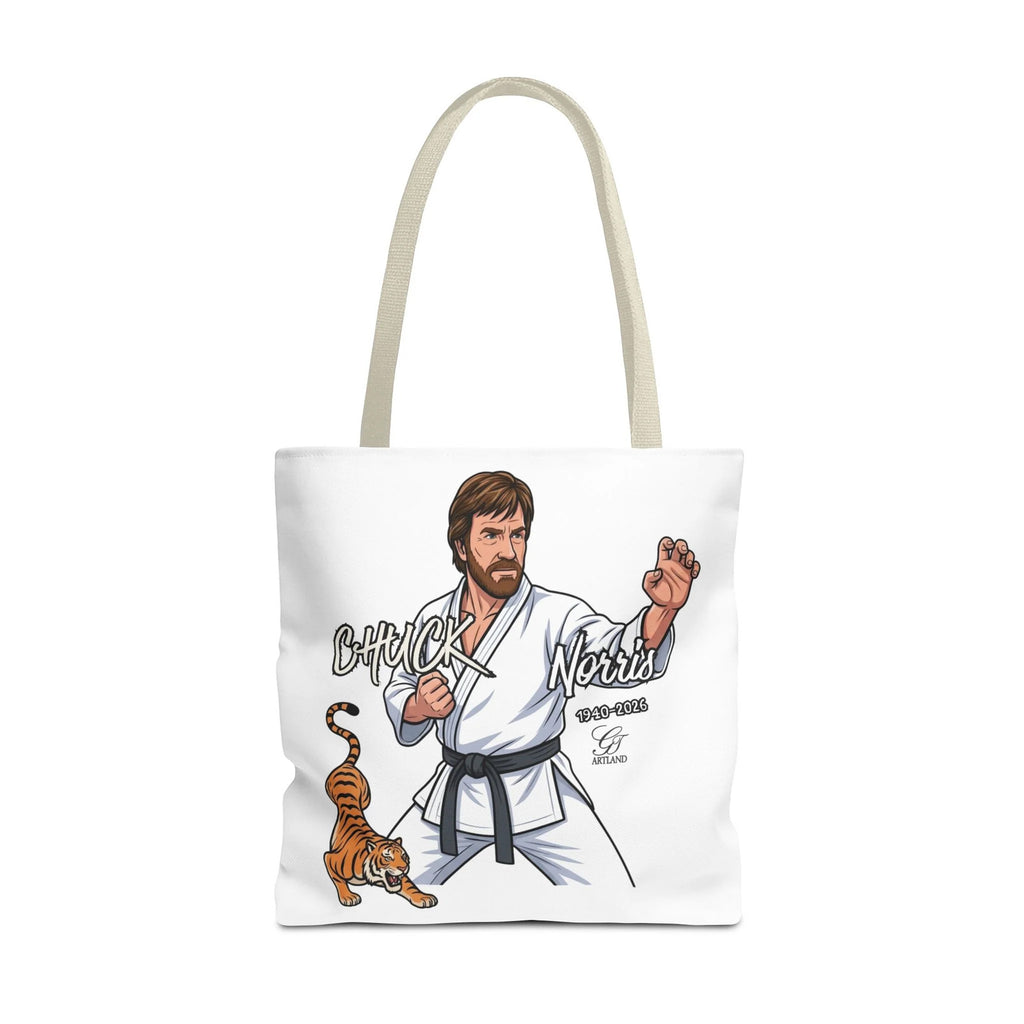Chuck Norris karate pose Tote Bag | martial arts tiger illustration by GT