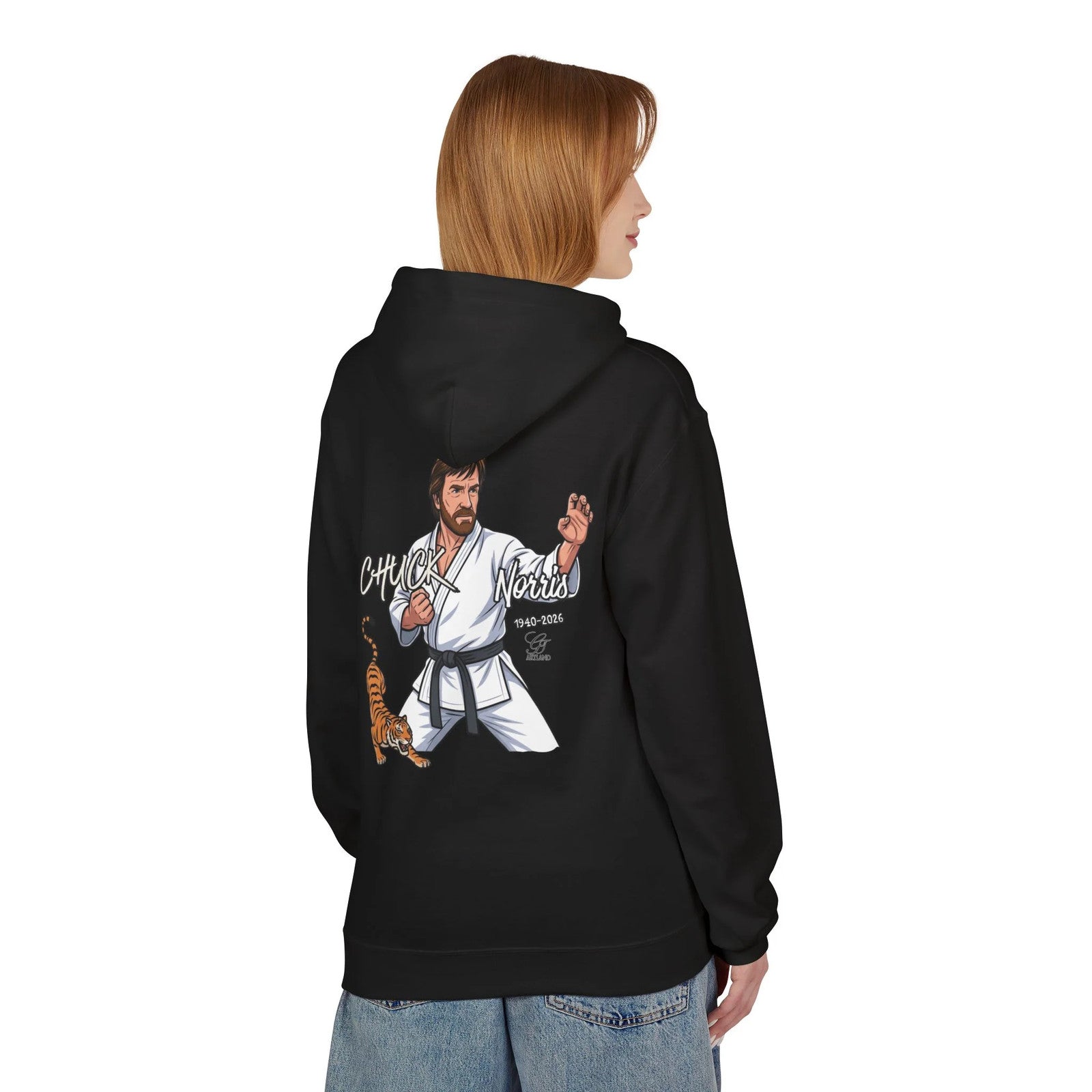Chuck Norris Karate Hoodie | Martial Arts, Tiger Illustration by GT Artland