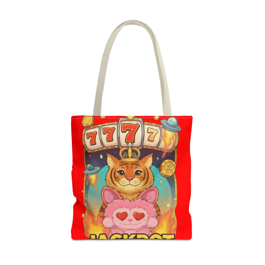 Jackpot "777" Tiger Bubu Casino Style HD Tote Bag Designer | All-Over Print by