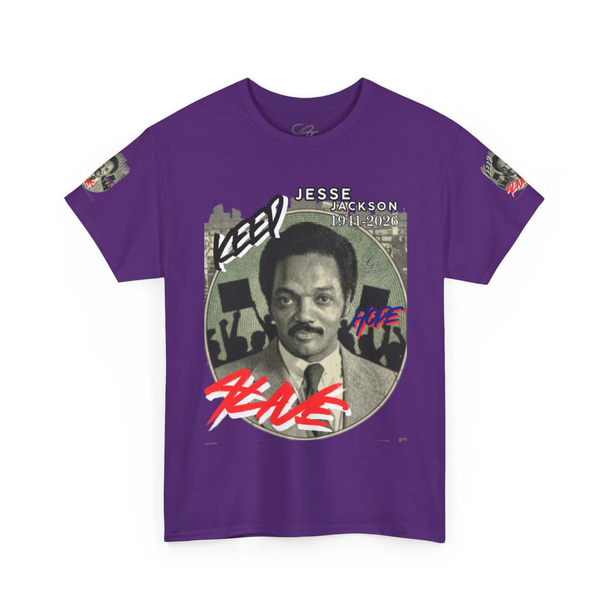 "KEEP HOPE ALIVE" Jesse Jackson Legendary Hero Designer Deluxe Unisex Heavy