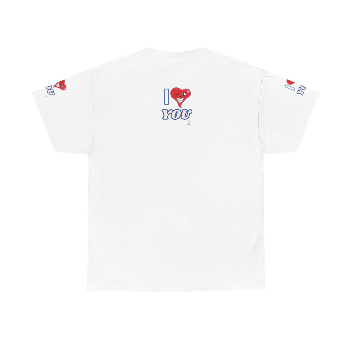 I LOVE Heart YOU Designer Heart Unisex Heavy Cotton Tee by GT Artland