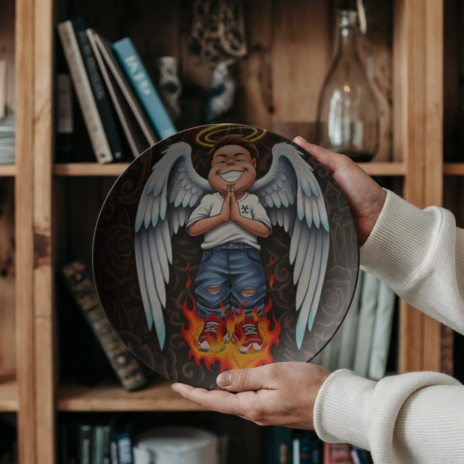 Angel Boy Praying 10” Plate by GT Artland