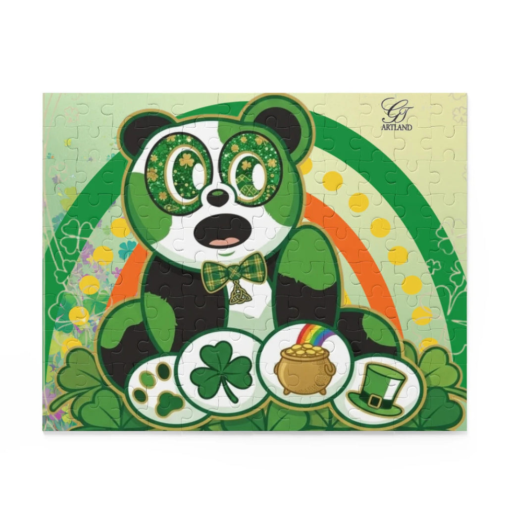 Panda Irish "Lucky Art" Designer Puzzle (120, 252, 500-Piece) by GT Artland