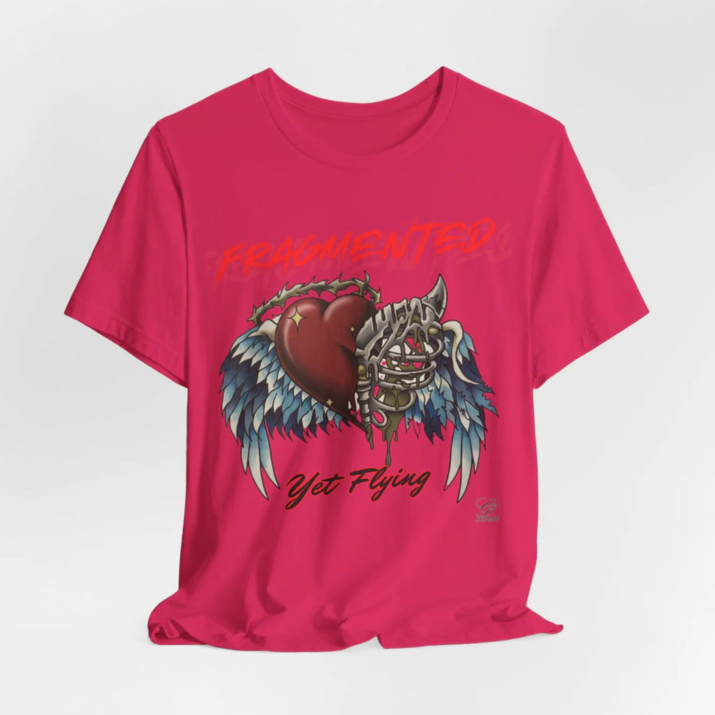 Fragmented Yet Flying Motivational Unisex Jersey Short Sleeve Tee