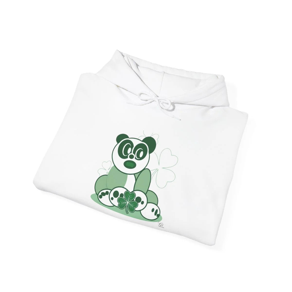 Green PAnda Urban Style Shamrock St PAtricks Theme Unisex Heavy Blend™ Hooded