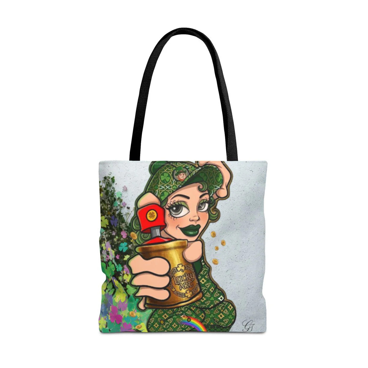 "Lucky Art" Spray Can Vanilla Girl St Patrick Graffiti Splash Theme Designer