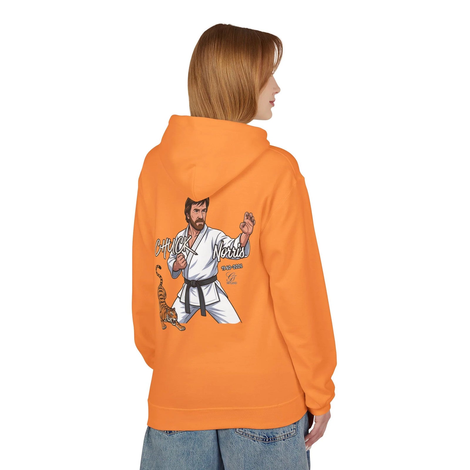 Chuck Norris Karate Hoodie | Martial Arts, Tiger Illustration by GT Artland