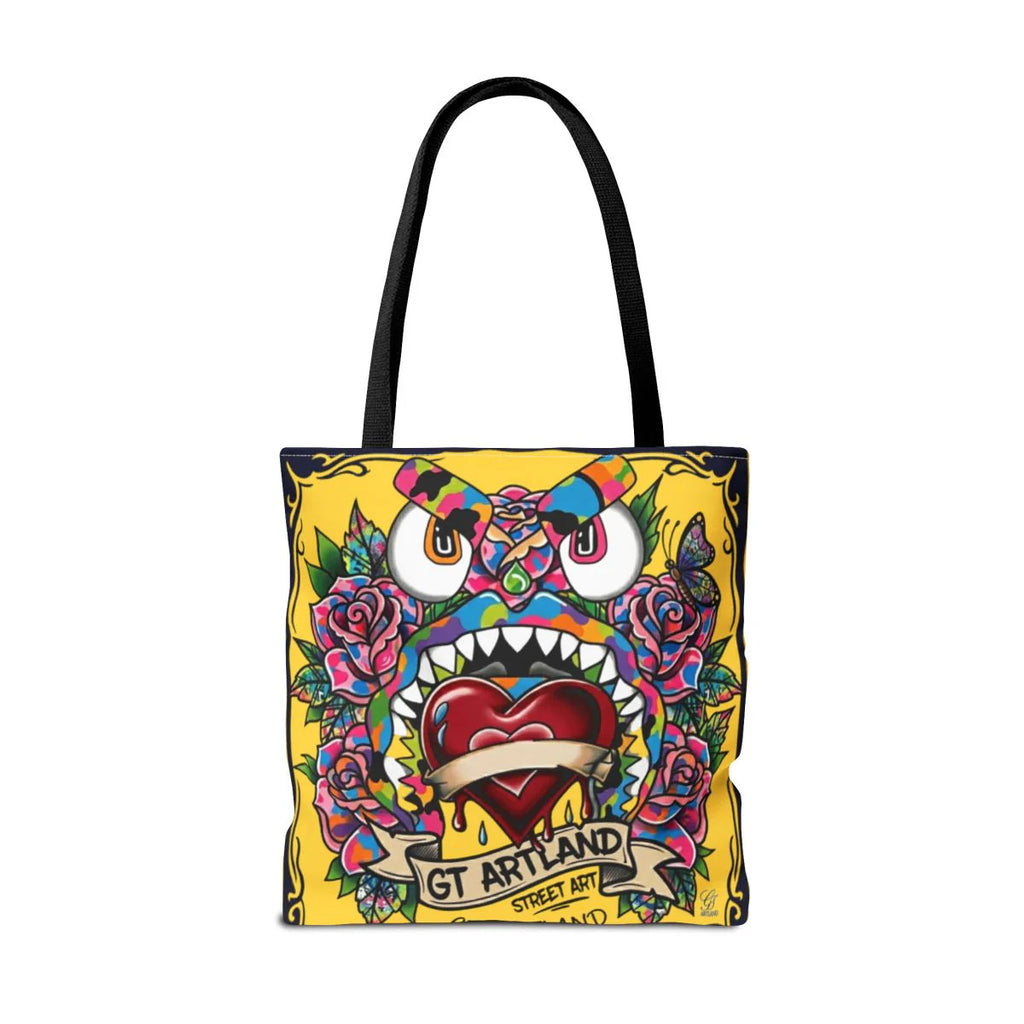 Colorful Gape Tattoo Monster Heart Tote Bag Designer Lucky Gold Edition |