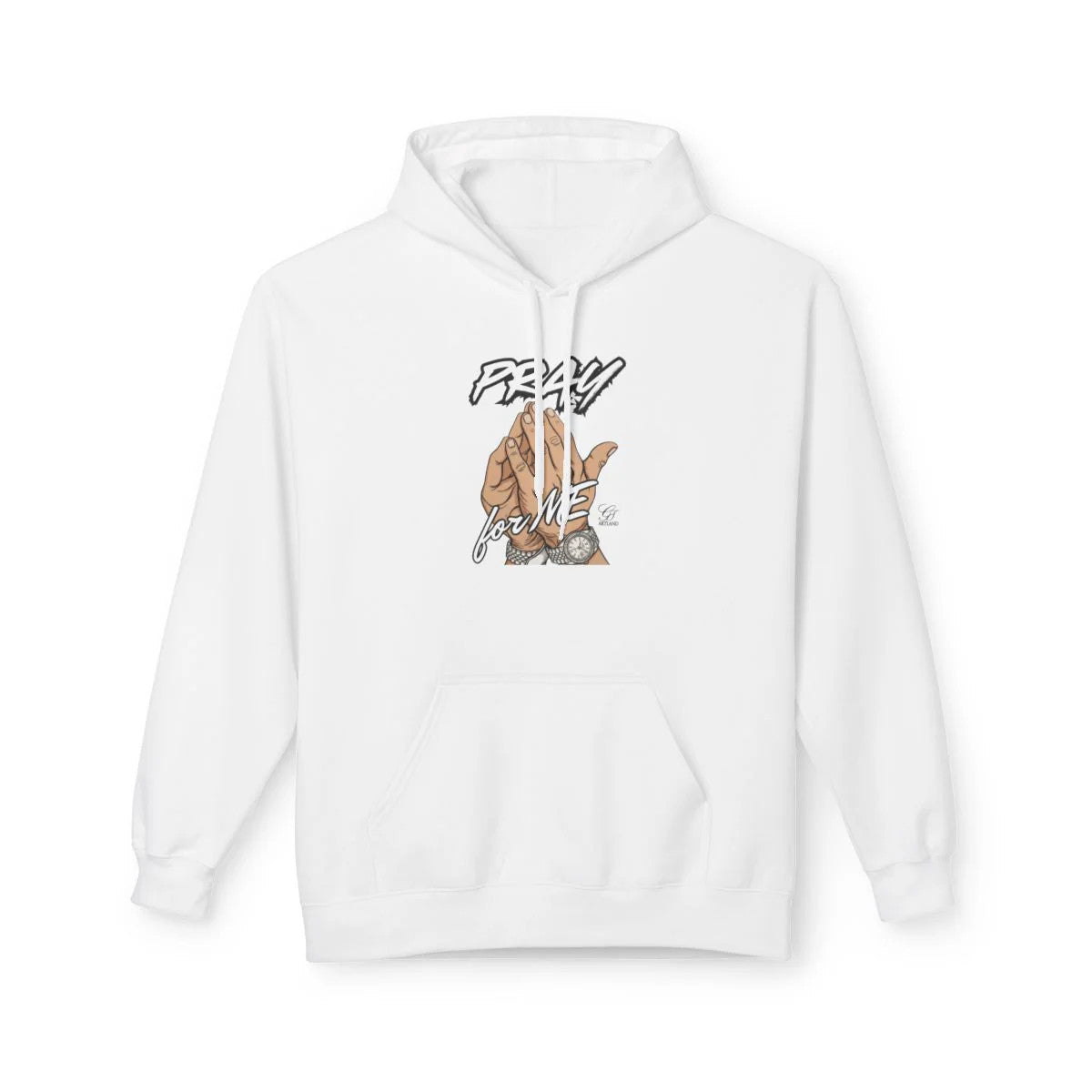 Pray For Me Elite Designer Unisex Midweight Softstyle Fleece Hoodie by GT