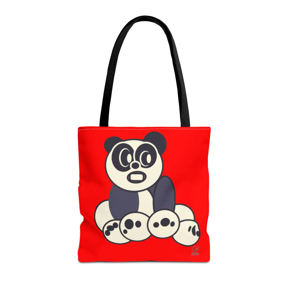 Urban Panda GT Red dye Designer Tote Bag Designer | All-Over Print by GT Artland