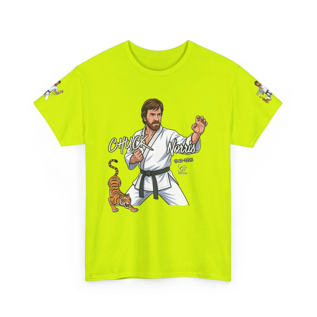 Chuck Norris Karate Pose T-Shirt | Tiger Illustration, Martial Arts Tee by GT