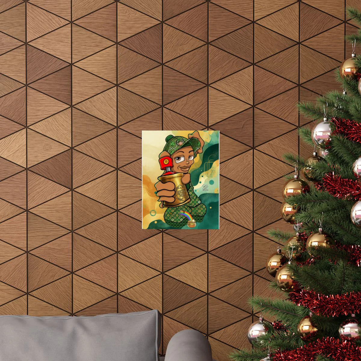 Spray Can Kid "Lucky Art" Edition Urban Toon Matte Vertical Posters by GT