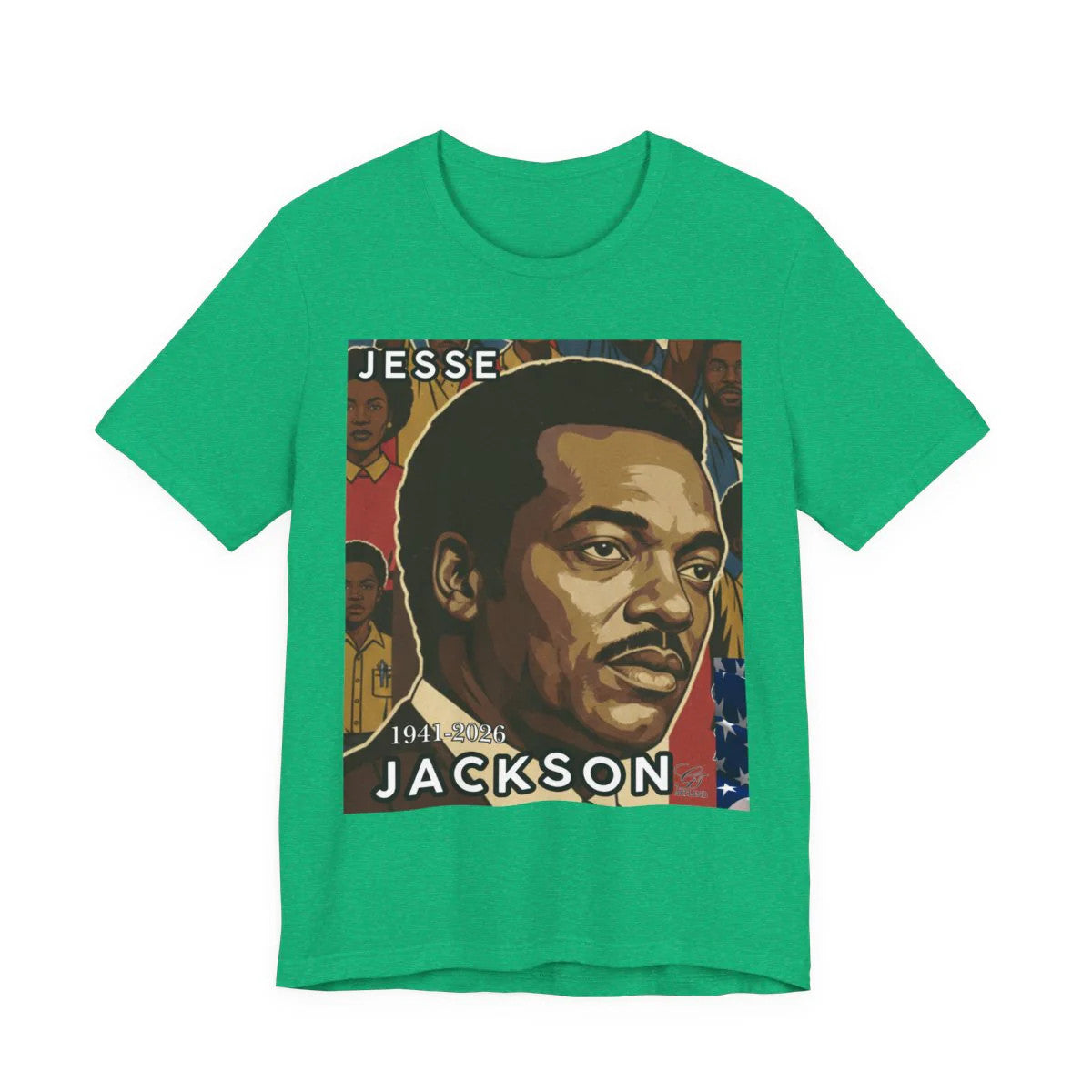 Historical Jesse Jackson Legacy Tribute with Titled 1941-2026 Afro Style Unisex