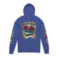 Rose Shark Tattoo Designer High Fashion Unisex Hooded Long Sleeve Tee by GT