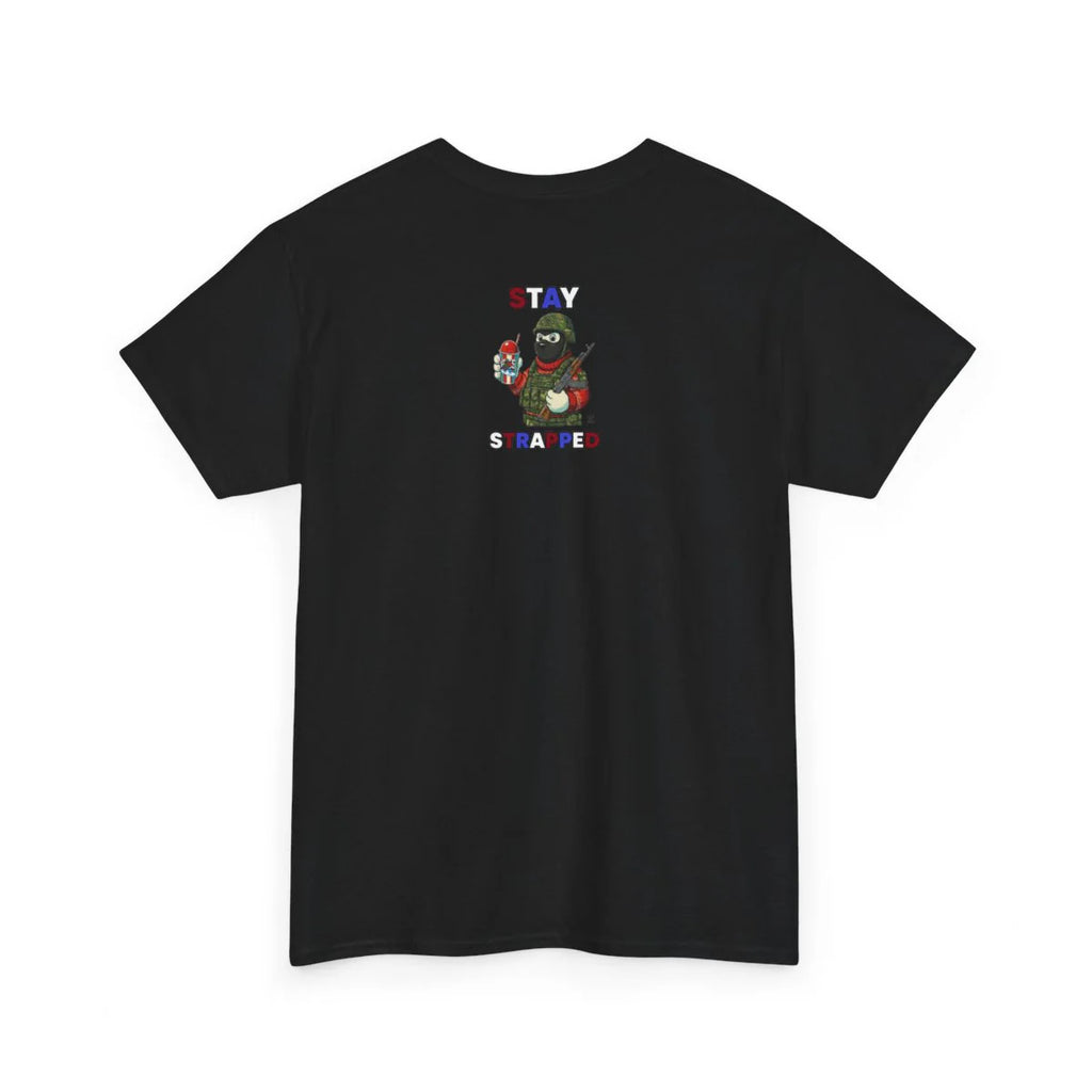 STAY STRAPPED USA ICE Military Bear Unisex Heavy Cotton Tee BY GT ARTLAND