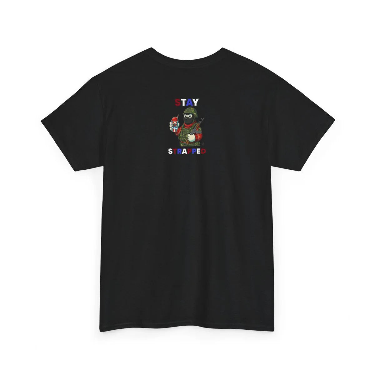 STAY STRAPPED USA ICE Military Bear Unisex Heavy Cotton Tee BY GT ARTLAND