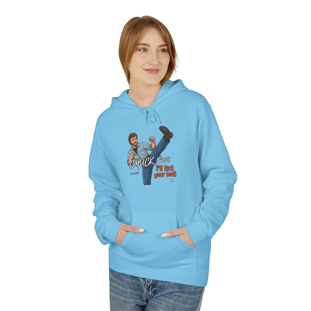 Chuck Norris Kick Hoodie | Retro Martial Arts Illustration by GT Artland