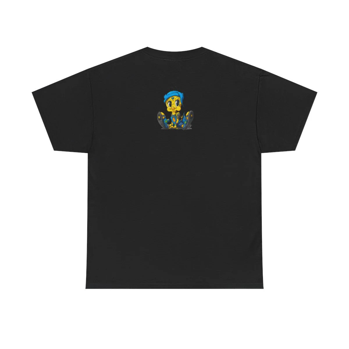 Blue Bandana Ghetto Tweet Bird Designer Unisex style Heavy Cotton Tee BY GT