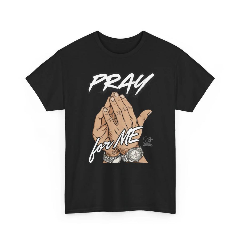 PRAY FOR ME HANDS PRAYING URBAN GRAPHIC Unisex Heavy Cotton Tee BY GT ARTLAND
