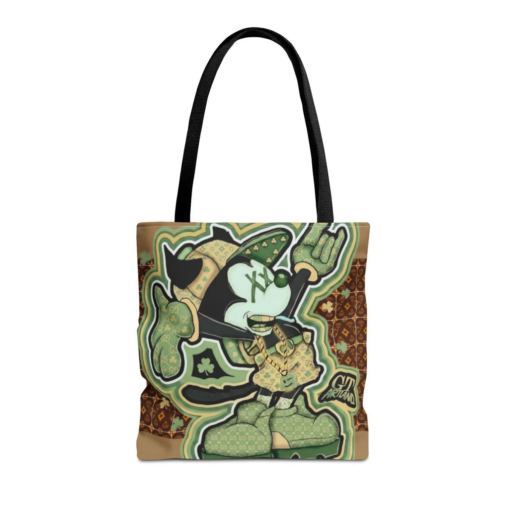 Shamrock "Lucky Art" Irish Designer mouse st patricks mickey Tote Bag by GT