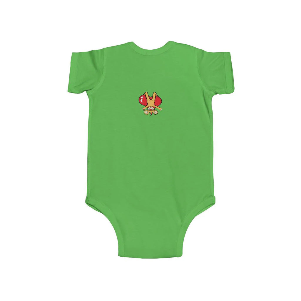 Cute Upside Down Droopy Bear Infant Fine Jersey Bodysuit by GT Artland