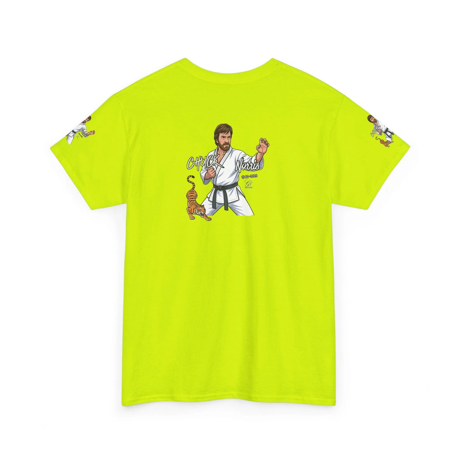 Chuck Norris Karate Pose T-Shirt | Tiger Illustration, Martial Arts Tee by GT